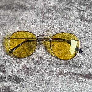 Yellow Round Sunglasses